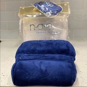 Brookstone Travel Nap Pillow & Nap Eye Mask